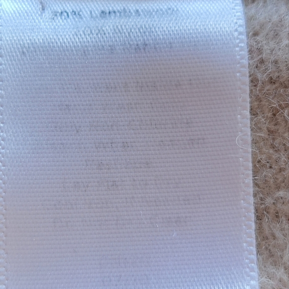 Talbots Lambswool/ Angora V-Neck Cardigan Beige Size Medium - Picture 12 of 13